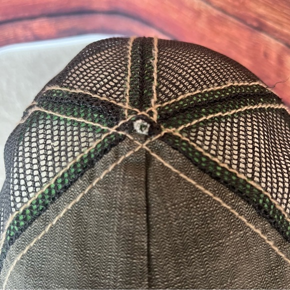 John Deere Dark Grey Mesh Snapback OS Hat Cap Unisex - Picture 12 of 12